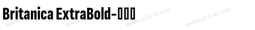 Britanica ExtraBold字体转换